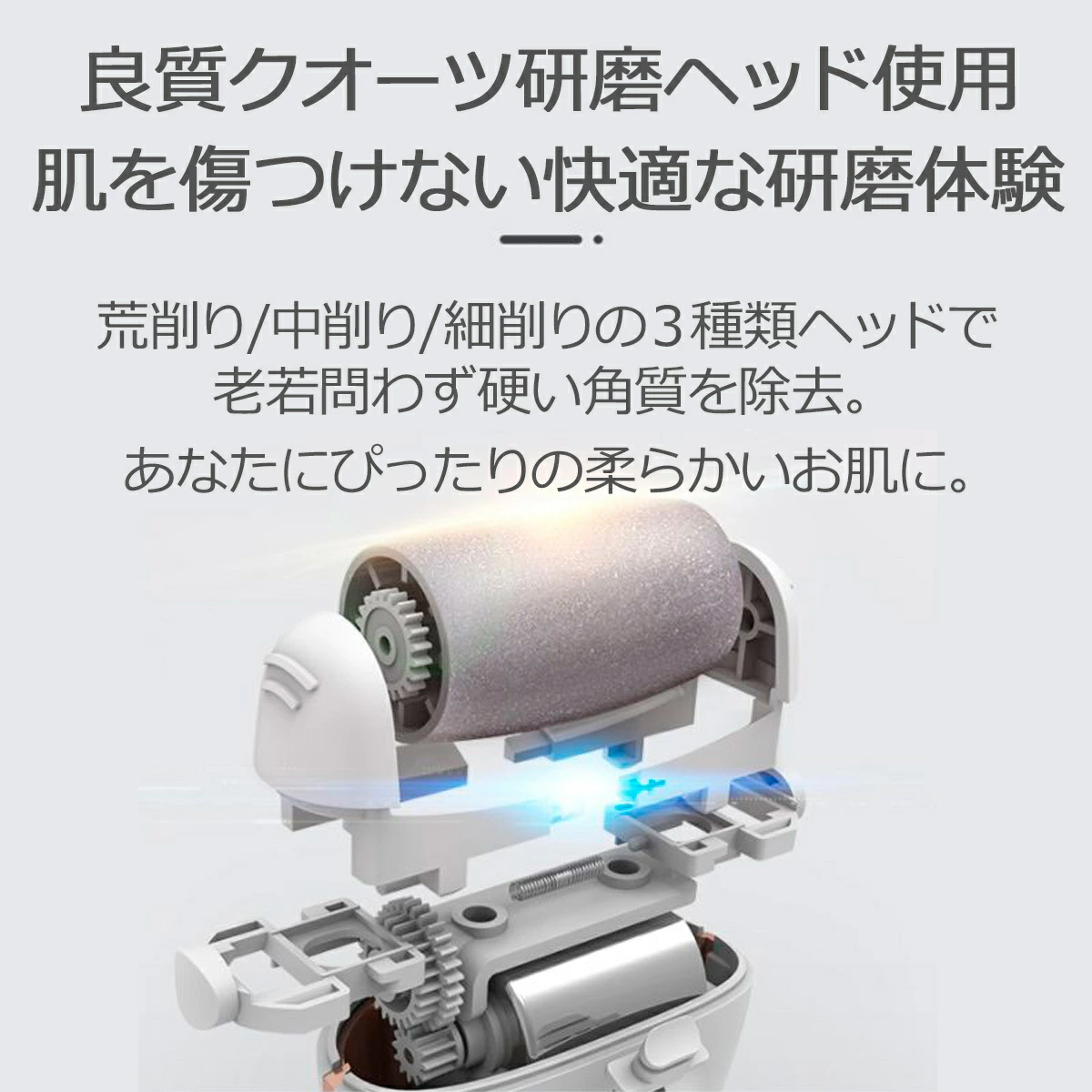 角質除去 足裏 角質ケア｜電動・かかと・かかとケア用品・かかとケアローラー・角質ケアローラー・電動リムーバー・かかとケア電動・かかとケア・かかと削り|undefined