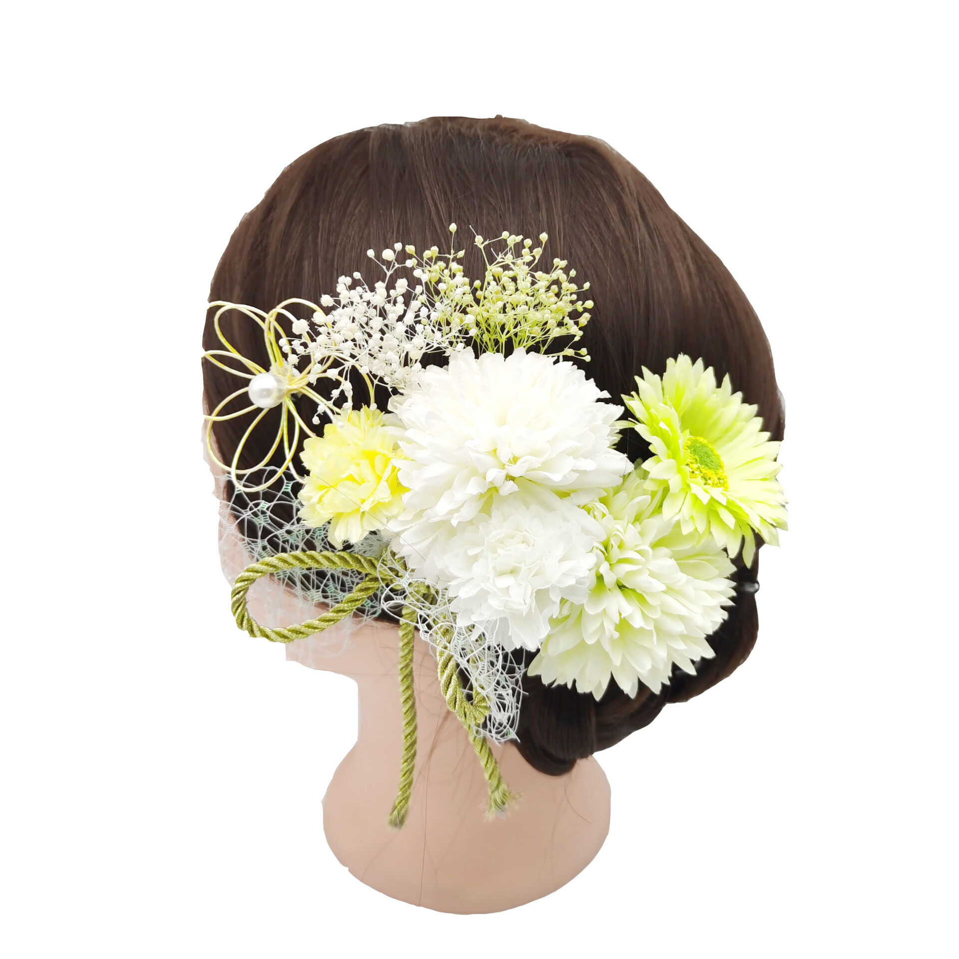和装髪飾り｜美しい・菊・造花 ・和装飾り ・古風飾り・髪飾り・浴衣・レディス・着物 ・紐アレンジ・ロープアレンジ・多彩・安全・花火大会・いいプレゼン・高級|undefined