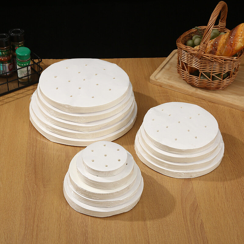 セイロ専用用紙｜セパレート紙・直径18cm（セイロ21cm対応）・業務用・穴あき丸型|undefined