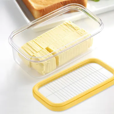 バターケース｜刃につきにくい・カッター付き・密閉保存・においや乾燥防止にも