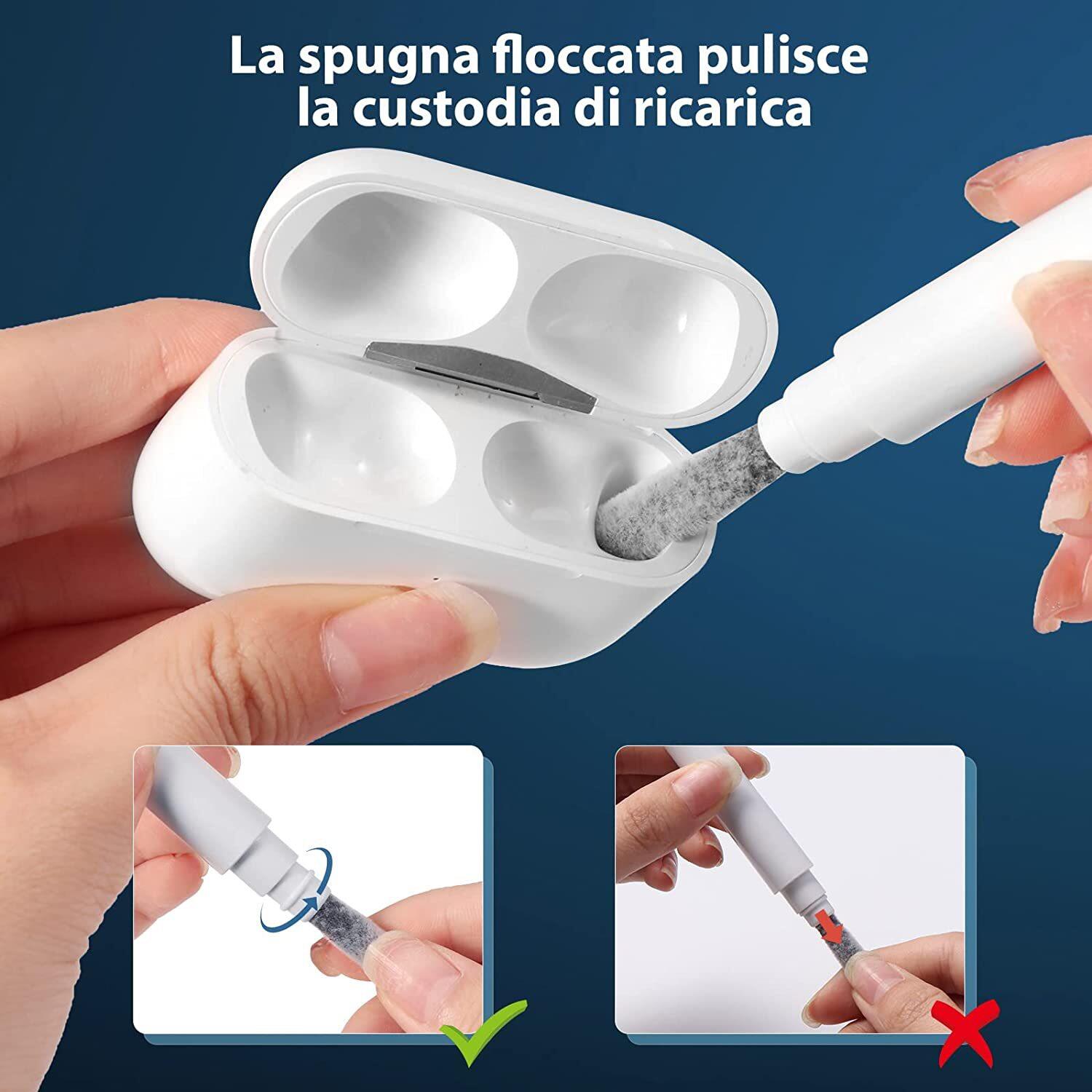 3in1イヤホン掃除道具｜3点セット 多機能クリーニングツール 軽量 持ち運び便利|undefined