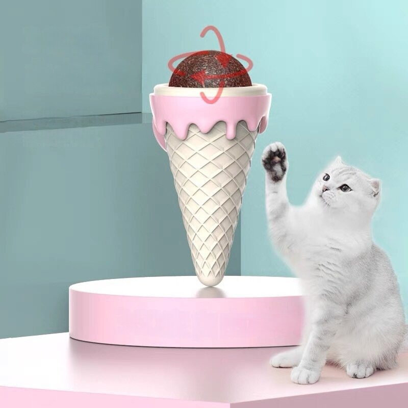 【KARA PET】猫ボール・ペット｜回転・歯の清潔・アイスクリーム・自己で楽しむ・おもちゃ・ミント|undefined