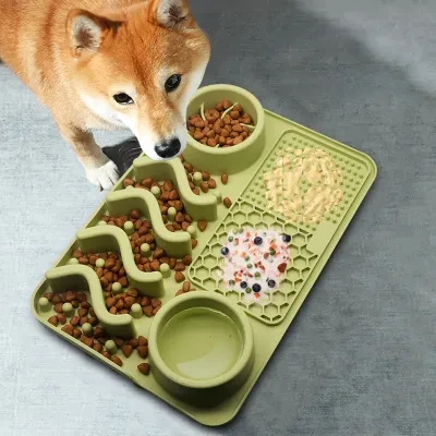 【KARA PET】ペット用食事マット｜食事トレイ・フードボウル・ゴールデンレトリバー・コーギー・スローフードトレイ