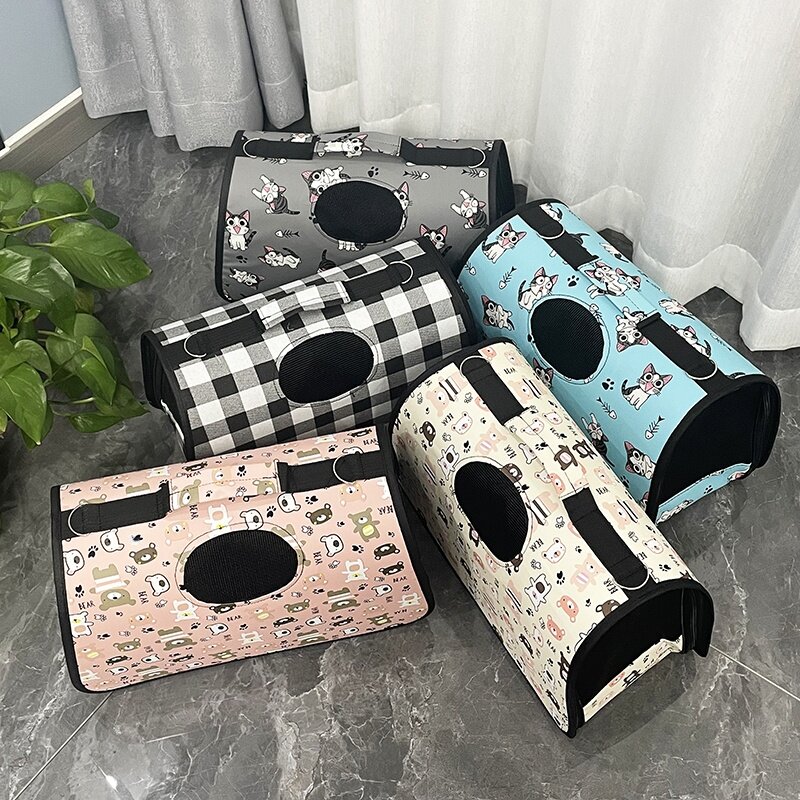 【KARA PET】バッグ・猫・ペット・外出・旅行・携帯用・通気性・テディベア・持ち帰り・斜めがけ・ポータブル・折りたたみ可能|undefined