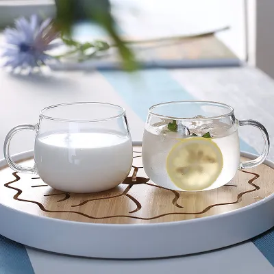 『IH対応』グラスカップ｜300ml・耐熱・コーヒー、ミルクなどに最適・毎日の水補給に適合