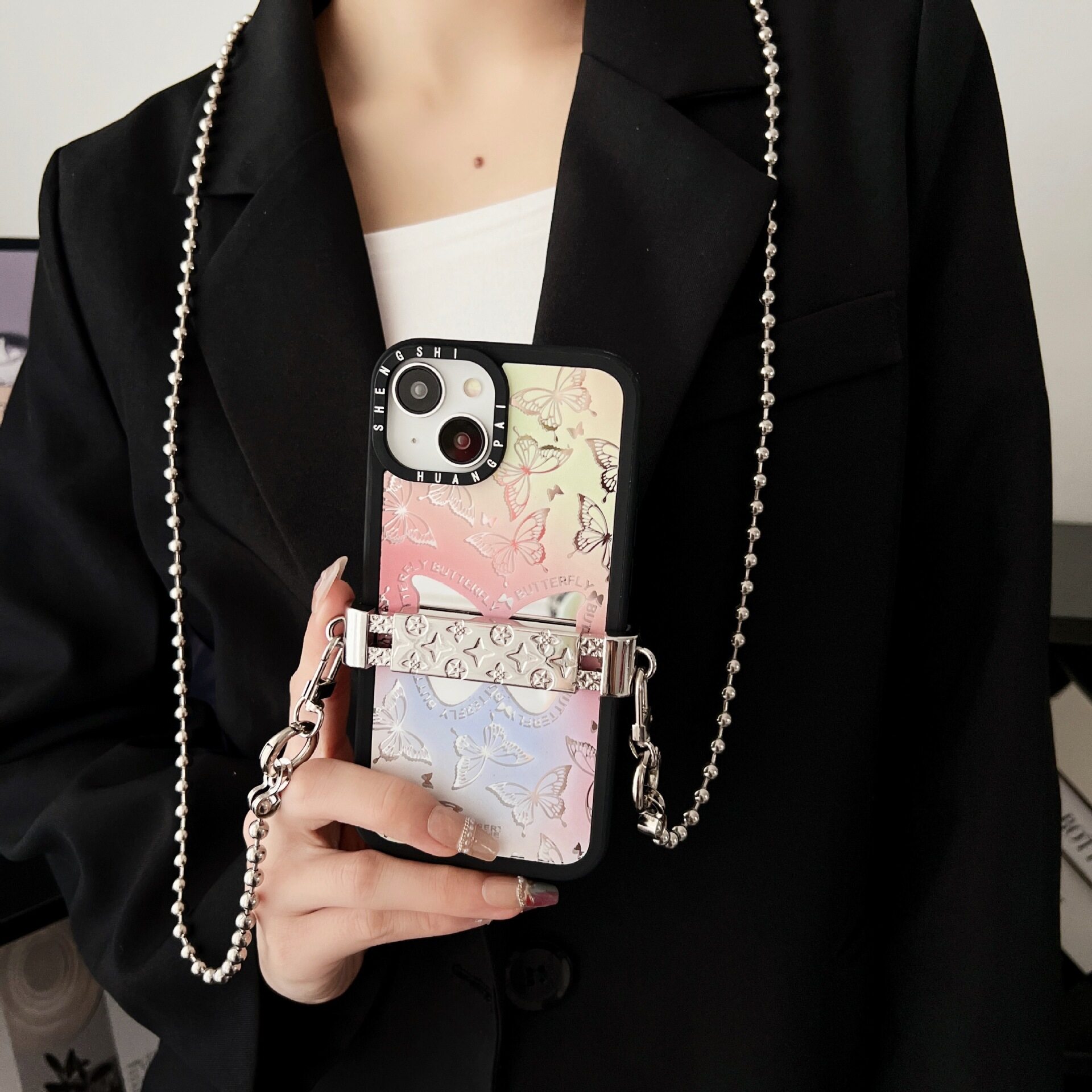 スマホストラップ｜全機種対応・取り外し簡単・金属・シンプル・ファッション|undefined