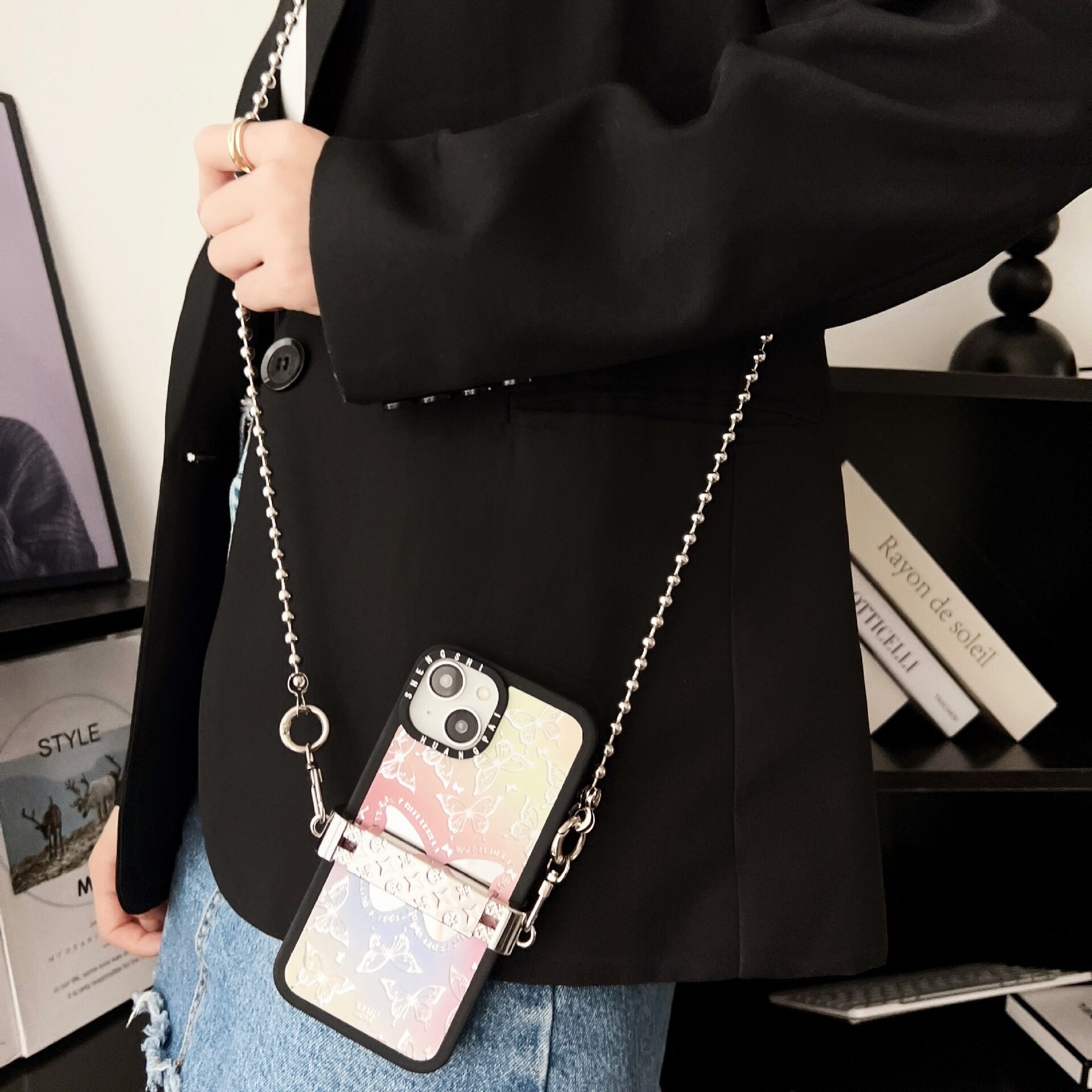 スマホストラップ｜全機種対応・取り外し簡単・金属・シンプル・ファッション|undefined