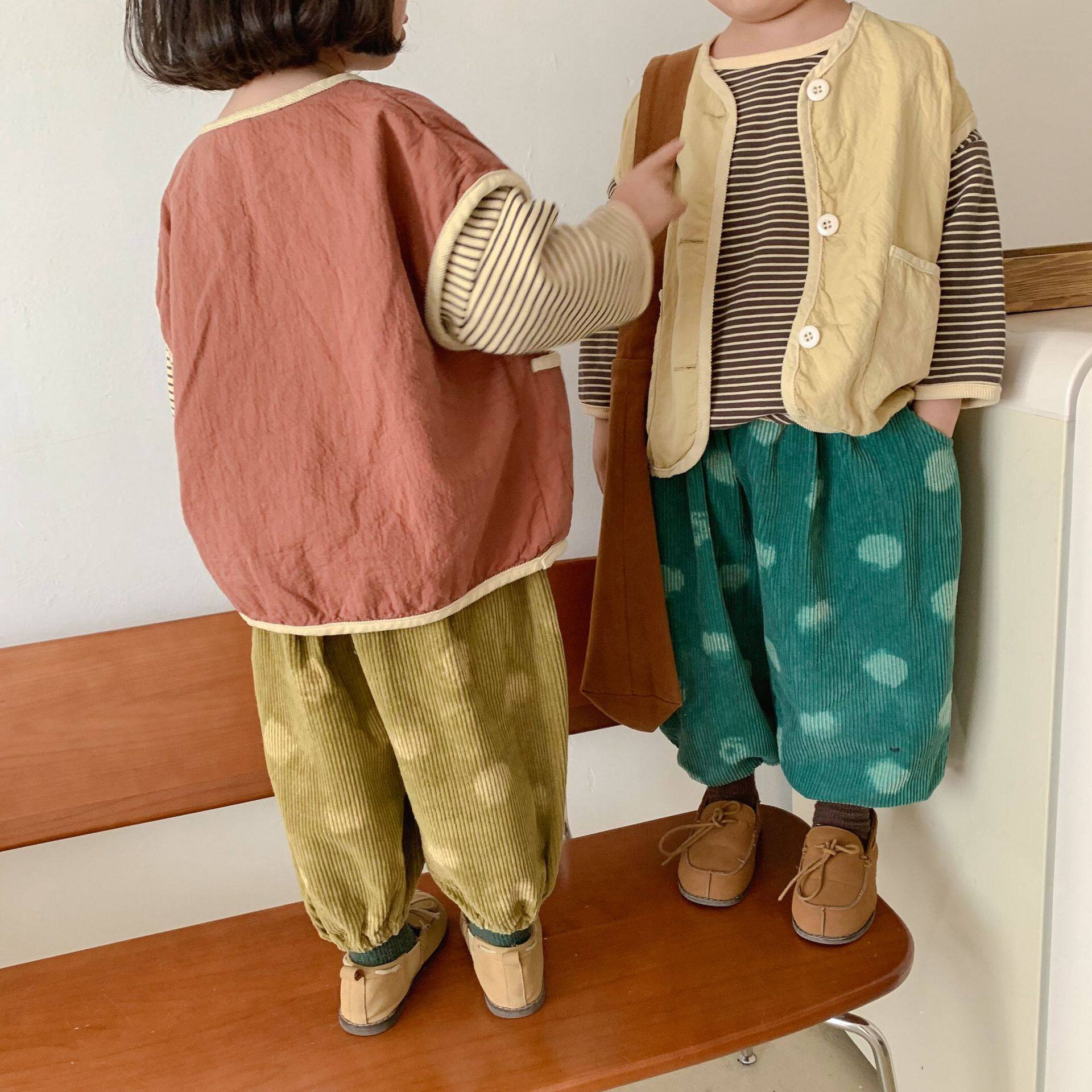ベスト｜韓国風・柔らかい材質・新鮮色・男の子・子供服・長袖・tシャツ・女の子・秋服・トップス・ボーイズ・上着・キッズ・カジュアル・かわいい・普段着|undefined