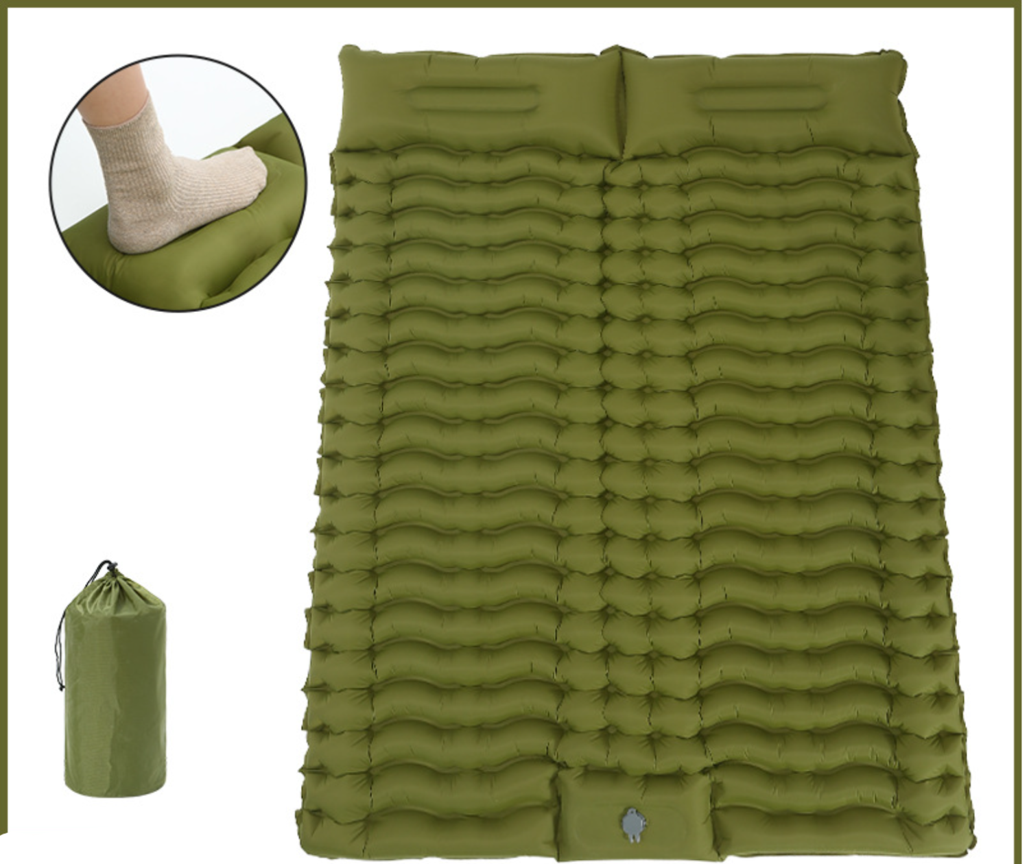 エアーマット｜持ち運びやすい・アウトドアキャンプ使用可能・厚手