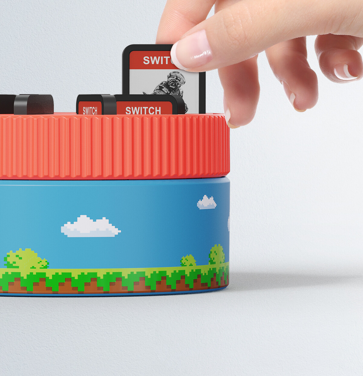 Switchカード収納｜360回転可能・面白い・10枚収納可能・大容量・保護