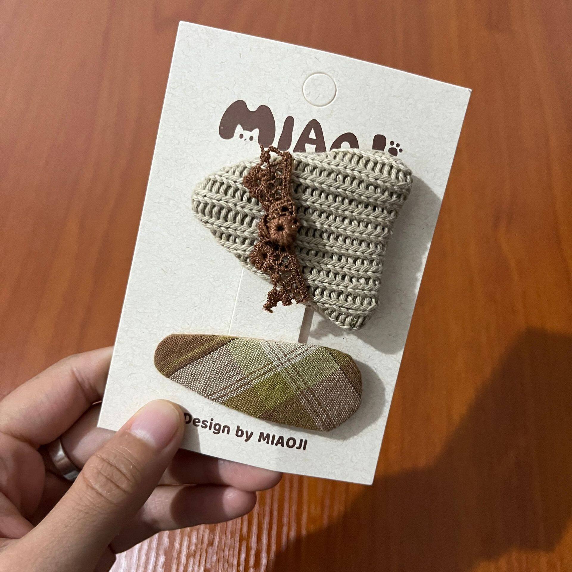 ヘアクリップ｜美しい・子供・おしゃれ・シンブル・格子・便利・手縫い|undefined