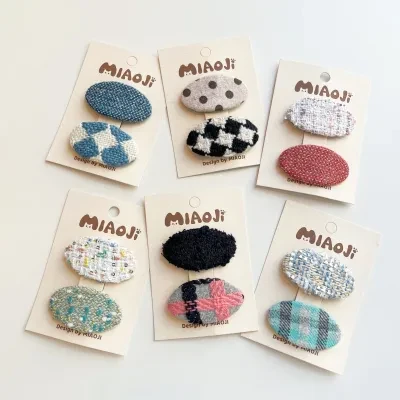 Xbeauty ヘアクリップ｜子供・女の子・布・秋冬・新作・おしゃれ・シンブル・何にでも使える