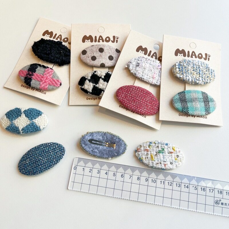 ヘアクリップ｜子供・女の子・布・秋冬・新作・おしゃれ・シンブル・何にでも使える|undefined