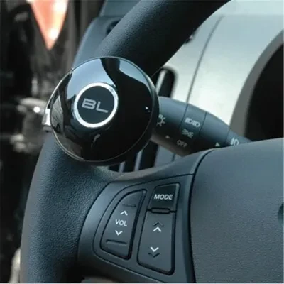カーボンファイバー プリント BL 車用 ステアリングホイール ノブ、スチール製 ボールベアリング パワーハンドル ステアリングホイール ノブ スピナー 車 ト