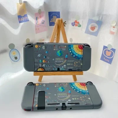 ワクワク広場 Switch保護ケース｜傷つけ防止・柔らかいシリコン・滑り止め・惑星のデザイン