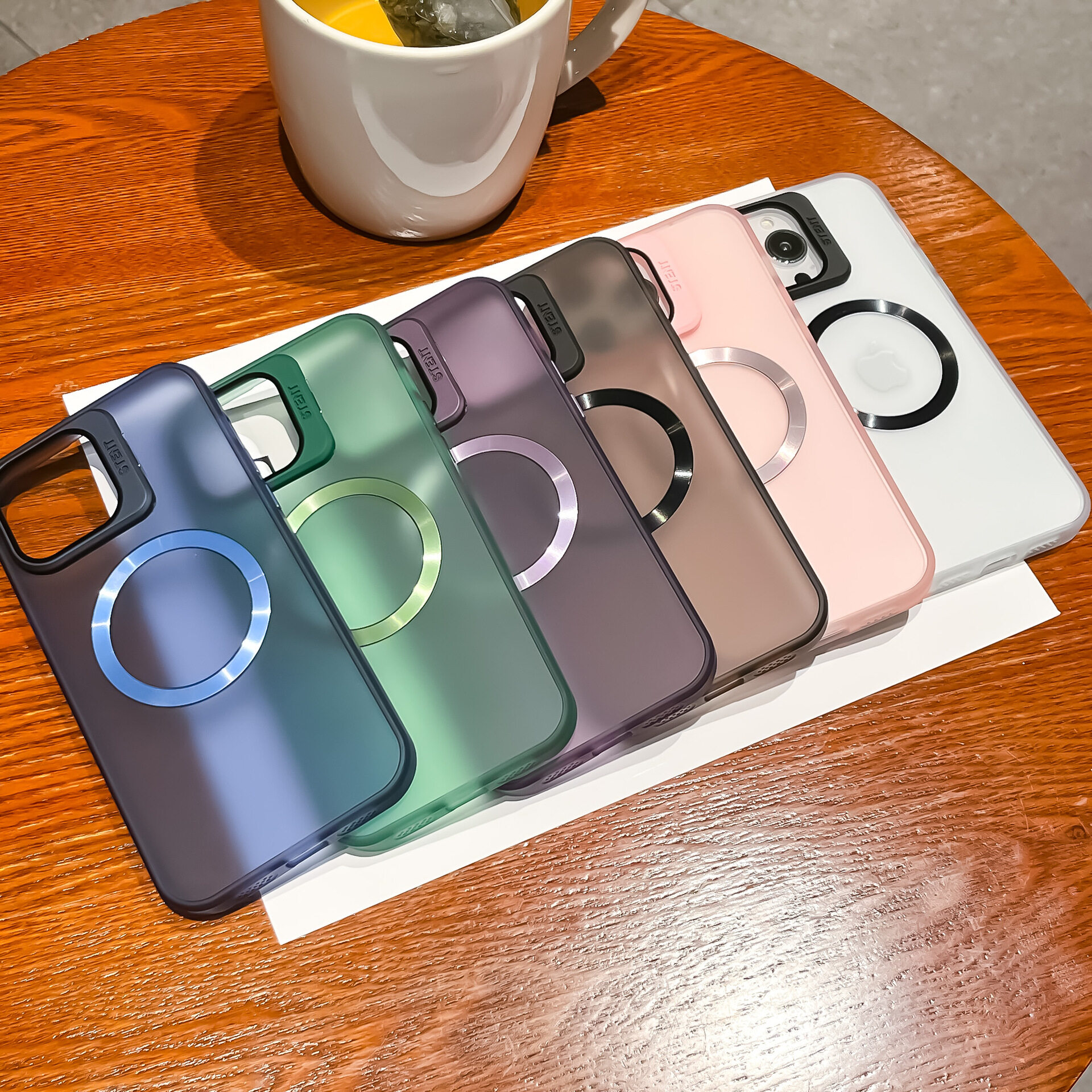 スマホケース｜ iPhone15・ iPhone多機種対応・ワイヤレス充電 Magsafe対応・シンプル・大人可愛い・薄型|undefined