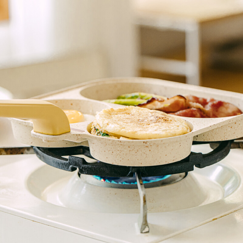 【樹可】玉子焼き器｜ミニハンバーガーグリル、3 in 1、家庭用エッグバーガーグリル、パンケーキ焼き器|undefined