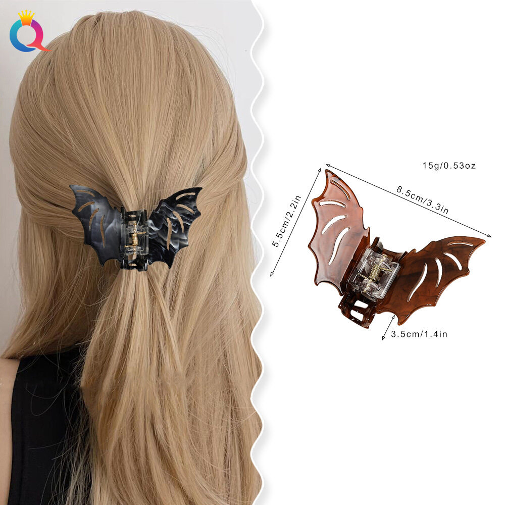 ヘアクリップ｜ハロウィン・コウモリ・おかしな・アップスタイル・サメクリップ・ヘアアクセ|undefined