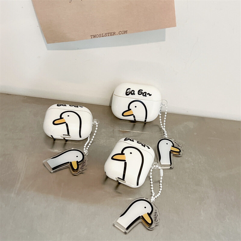 AirPodsケース｜イヤホンケース・ソフトケース・AirPods Pro 1/2/3対応・落下防止・傷防止・可愛いアヒル型・おもしろグッズ|undefined