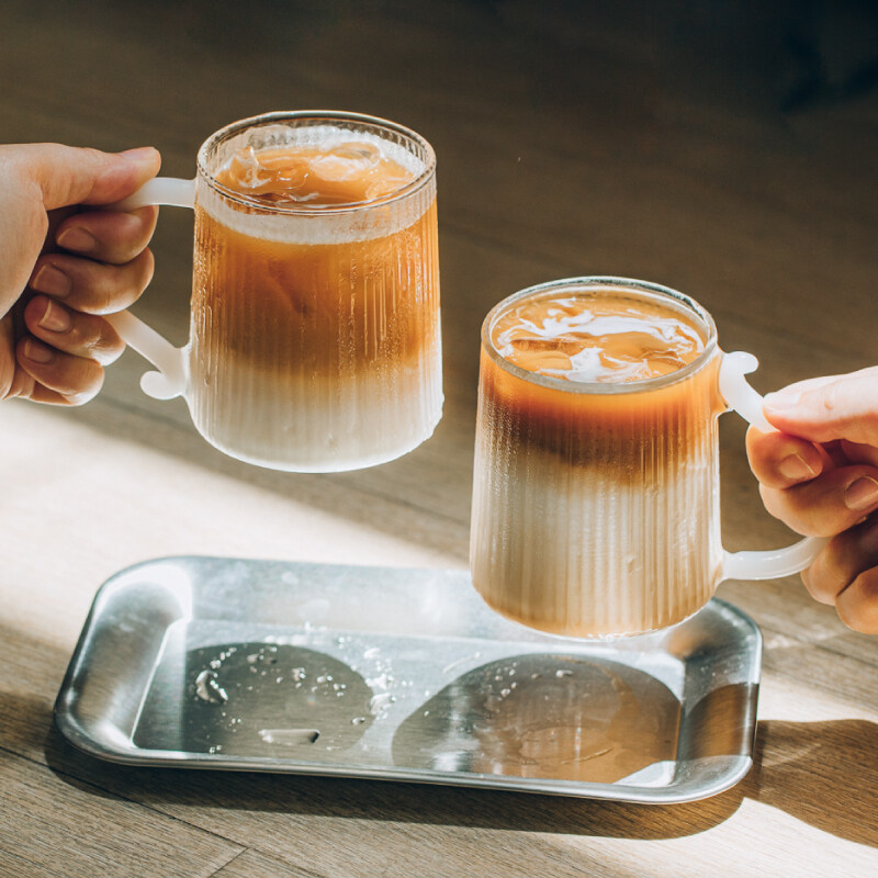 【樹可】ガラスカップ｜家庭用カップ・耐熱・牛乳用カップ・高いデザイン性・お茶・コーヒーカップ|undefined