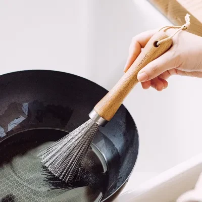 SHUEHO 【樹可】スチールワイヤーブラシ｜鍋や食器の洗浄　ステンレス製・油汚れ対策・家庭用・台所用
