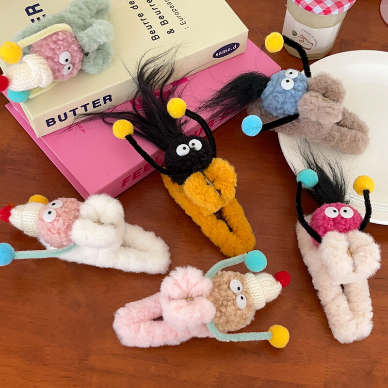 ヘアクリップ｜髪飾り・ぬいぐるみ・クリップ・かわいい・創造的な・ヘアアクセサリー・新作|undefined