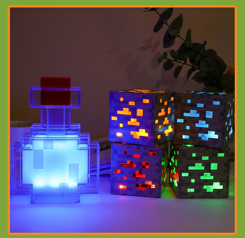 マインクラフト LED ライトアップトーチ たいまつライト 壁に