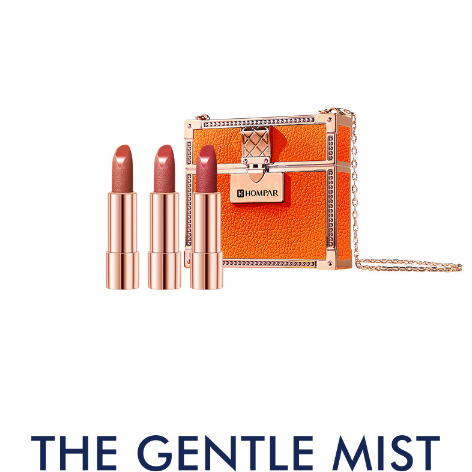 HERMES 口紅 3本セット ギフトボックス付き hamperバッグ口紅セット｜エルメス風・チェーン付き・ギフト