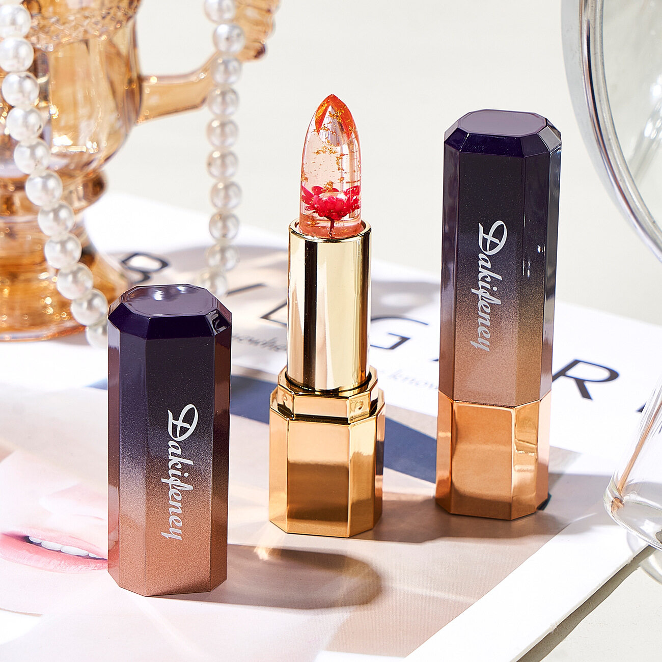 ちょっともこ☘️6点・前回プレゼントリップケア① センサイ ラスティングプランプリップスティック LP07