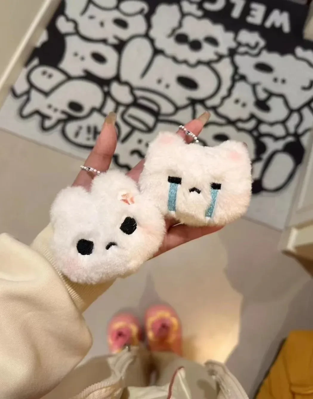 押すと音が出る』カップル用キーホルダー|うさぎ・ぬいぐるみ 押すと音が出る』カップル用キーホルダー|うさぎ・ぬいぐるみ