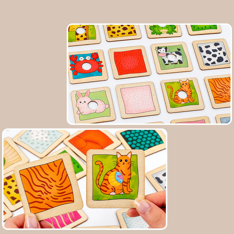 パズルボード｜モンテッソーリ・影の組み合わせ・おもちゃ・カード・木製・知育おもちゃ・子供向け・キッズトイ|undefined