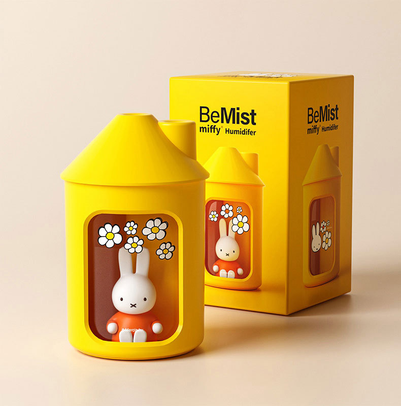 Miffy かわいいうさぎの加湿器｜ナイトライト機能付き・テーブル装飾にもなる・450ml|undefined