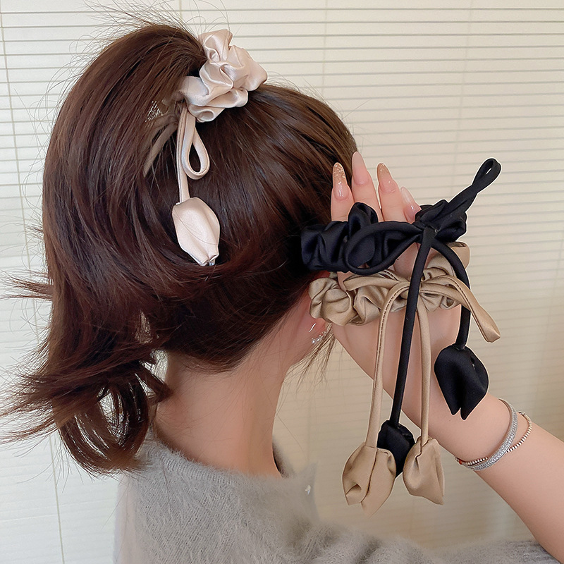 シュシュ｜ヘアアクセサリー・リボン・チューリップ・ヘアバンド・ファッション・エレガント・上品|undefined