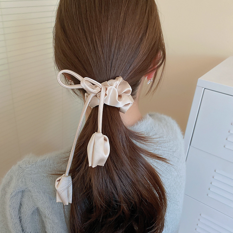 シュシュ｜ヘアアクセサリー・リボン・チューリップ・ヘアバンド・ファッション・エレガント・上品|undefined