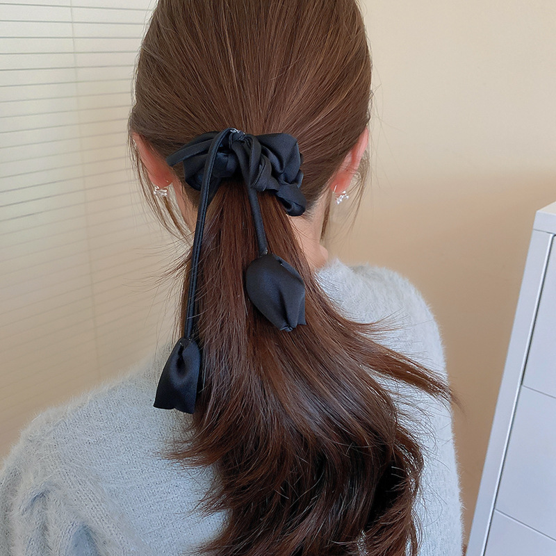 シュシュ｜ヘアアクセサリー・リボン・チューリップ・ヘアバンド・ファッション・エレガント・上品|undefined