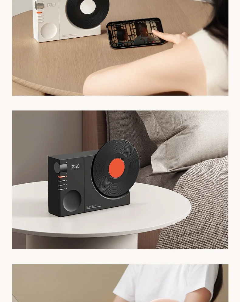 レコードプレーヤー型ワイヤレススピーカー　3WAY再生Bluetooth レコードプレーヤー型ワイヤレススピーカー 3WAY再生Bluetooth 【公式