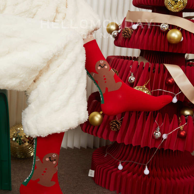 靴下｜冬・クリスマス・可愛い・中丈靴下・カートゥーン・サンタクロース・カップル靴下・新年・服|undefined
