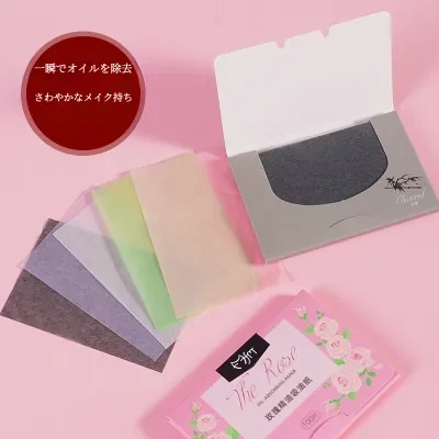 あぶらとり紙｜天然植物・100枚入り・持ち運び便利・香りつき・メイクアップツール・拭き取り・男女兼用