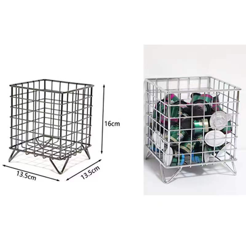 バスケット｜卓上収納・ステンレス・雑貨入れ・コーヒーカプセル収納ボックス・コンパクト・おしゃれ|undefined