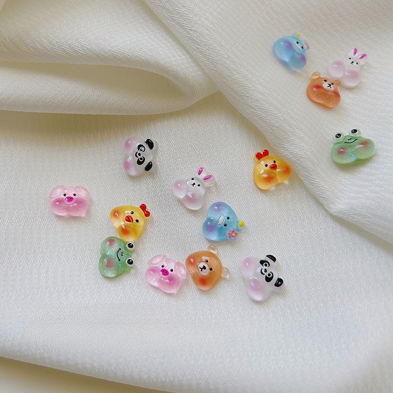ネイルパーツ・動物｜20個・可愛い・子供ネイル・3D立体・ウサギ・熊・パンダ・カエル・アクセサリー・ネイルアート・ネイルチップ用品・ワンホンネイル|undefined
