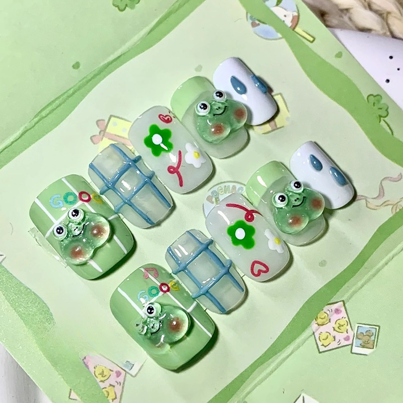 ネイルパーツ・動物｜20個・可愛い・子供ネイル・3D立体・ウサギ・熊・パンダ・カエル・アクセサリー・ネイルアート・ネイルチップ用品・ワンホンネイル|undefined