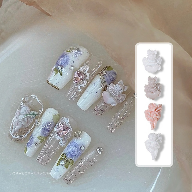 ネイルパーツ・天使｜20個・バロック・3D立体・ネイルアート・アクセサリー・ネイルチップ用品・可愛い・ギャルネイル・ワンホンネイル|undefined