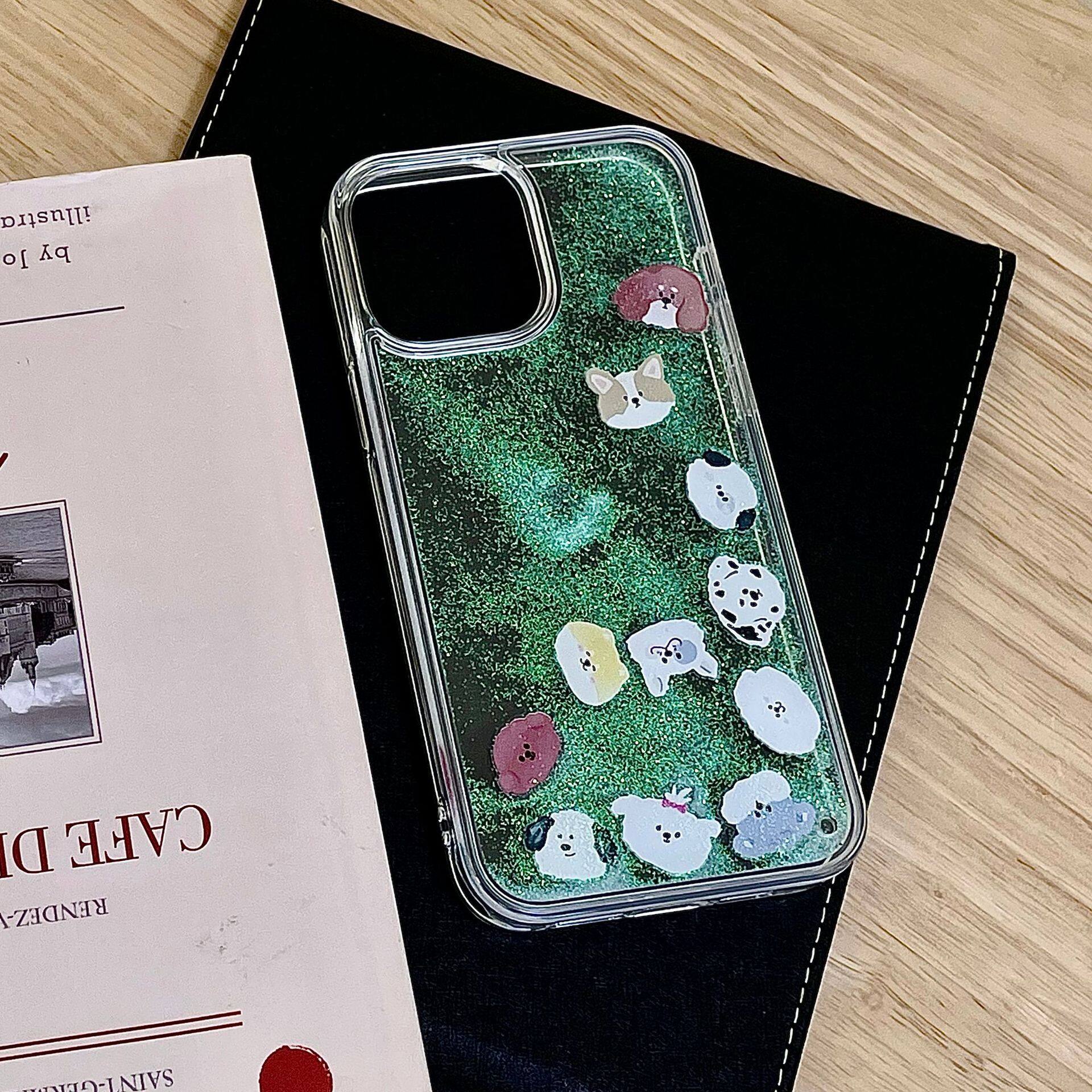 iPhone用スマホケース|15proMax対応・流れる・可愛い・グリッター・動く|undefined
