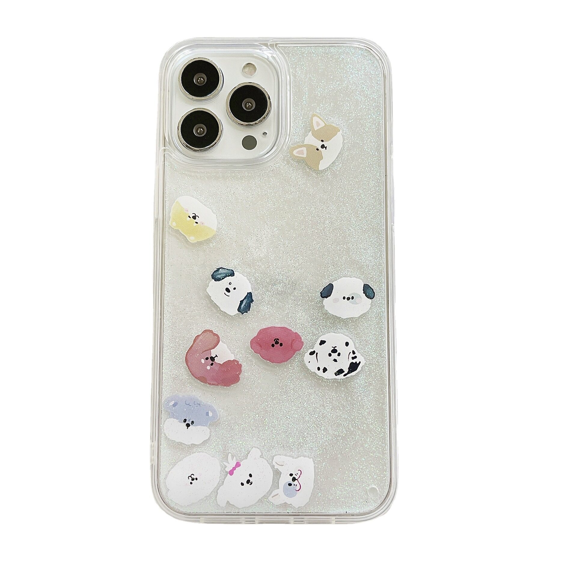 iPhone用スマホケース|15proMax対応・流れる・可愛い・グリッター・動く|undefined