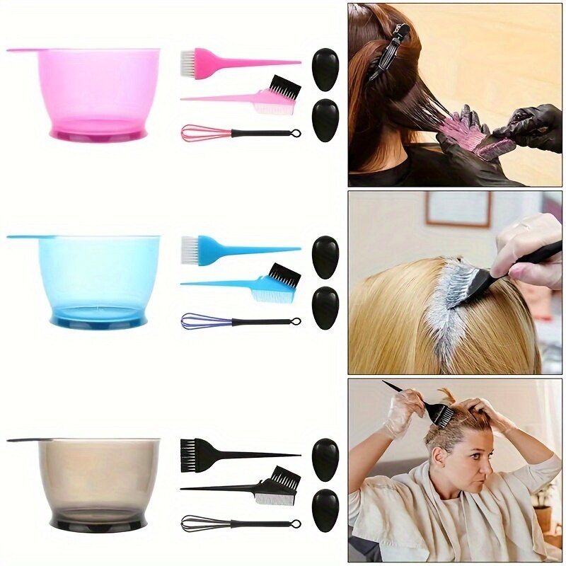 美容サロン用染毛セット|ファッショナブル・染毛5点セット・ヘアオイル・ヘアケア|undefined