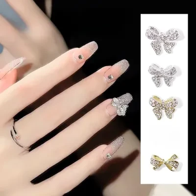 ネイルパーツ・リボン｜5個入・ワンホンネイル・大人っぽい・ネイルアート・ネイルチップ用品・DIY・アクセサリー・ワンホンネイル