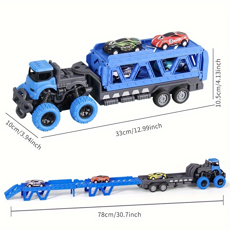 【70cmのレール】大型弾射トラック｜変形可・折りたたみ軌道・合金製車両・収納運搬車・男の子用・おもちゃ|undefined