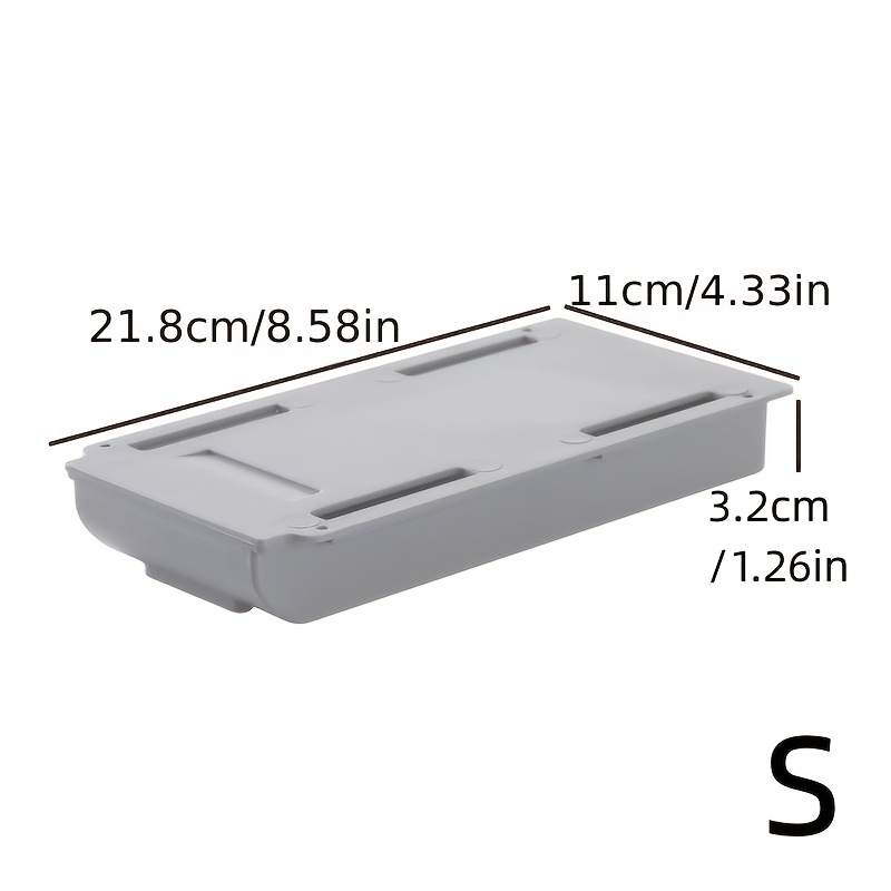 収納ボックス｜隠し引き出し収納ボックス・ノンドリル・デスク下文具箱・粘着小引き出し・オフィスデスク雑物収納・創意|undefined