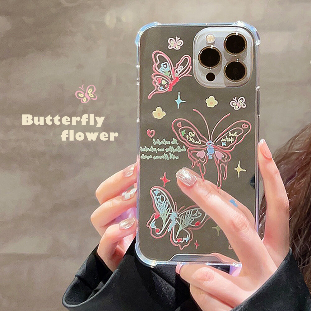 iPhone用スマホケース | 花蝶柄・メイクアップ・オリジナル・春デザイン|undefined