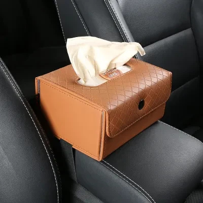 3色の車用ティッシュボックス｜13.5x8.8x16cm・カー用品・収納用品・車内装飾・ヘッドレスト/手すり/ダッシュボード/サンバイザー取付